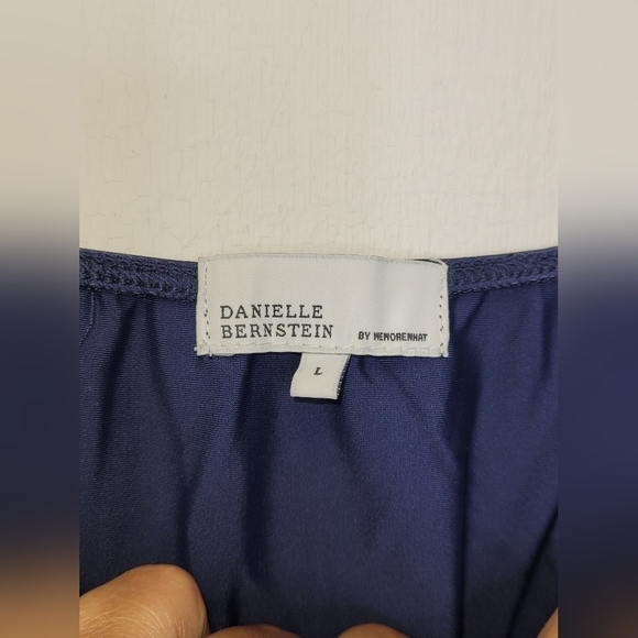We Wore What From Danielle Burnstein Midi Slip Dress In Navy Size L - Picture 9 of 13